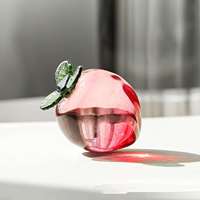 DIY Verre Pêches Ornement Statue Fraise Presse-papiers Poivre Pomme Citrouille Diamant Mariage Déco Fête Raisin Fruit Figurine