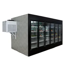 ตู้แช่เย็นและตู้แช่แข็งตู้แช่โชว์เครื่องดื่มประตูกระจกตู้แช่แบบตั้งโชว์