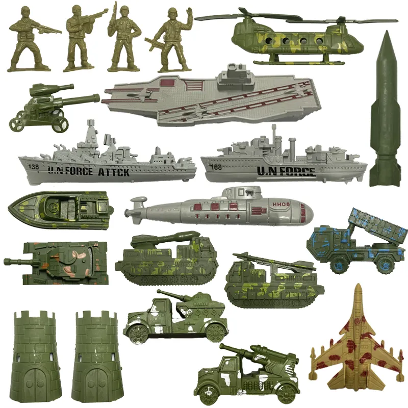 Fabrika toptan askeri savaş iki tip oyuncaklar Boys için askeri araç modeli tankı askeri oyuncak
