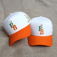 Casquette de baseball en coton à 5 panneaux pour hommes et femmes, avec logo brodé de haute qualité OEM, idéale pour le golf et les sports, vente en gros, design personnalisé, pour l'extérieur