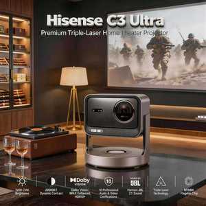 Proyector Hisense C3 Ultra 4K Home Theater, Proyector Inteligente 4K, Nuevo, 3200 Lúmenes CVIA, HD 4K UHD, Láser Tricolor - Product Image 1