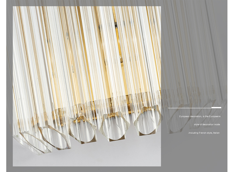Luxury classic modern living room decorative led crystal glass wall light external hang wall lights
