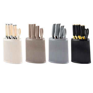 Ensemble de couteaux de cuisine en acier inoxydable, 7 pièces, ensemble de couverts de cuisine domestique, accessoires de cuisine polyvalents pour couper les aliments - Product Image 5