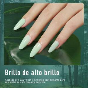 GAOY Gel Polish – Lot de 12 vernis à ongles semi-permanents, collection vert pailleté pour nail art - Product Image 3