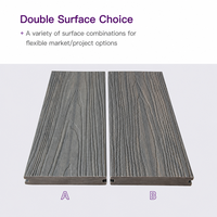 Revêtement de sol extérieur en composite bois-plastique moderne, gaufré 3D, imperméable, antidérapant, en PVC, pour jardin, parc, usage intérieur, brossé
