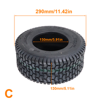6 pouces Pneu Vide 13x5.00-6 Tubeless Pneu 13*5.00-6 pour Vélo Pliant Scooters Mini Go kart ATV Quad Dirt Bike Accessoires