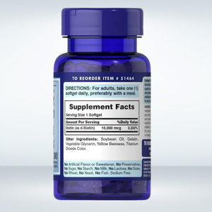 Aangepaste Oem Biotine 10000mcg Capsules Voor Haargroei Vitamine Huidverzorging Stevige Nagels Met Biotine <span class=keywords><strong>Softgel</strong></span> <span class=keywords><strong>Capsule</strong></span> - Product Image 2