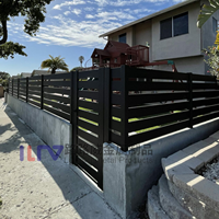 Panneau de clôture de jardin en aluminium de 4 pieds, design moderne, en métal
