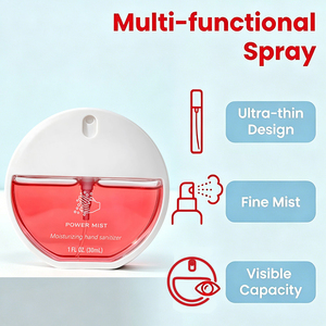 Customized Logo Transparent Hand Sanitizing 30ML Spray Bottle <b>Gift</b> <b>Creative</b> Travel Promotional Products - Product Image 6