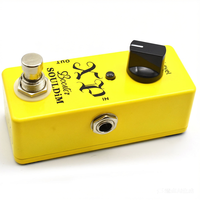 Pédale d'effet de guitare électrique professionnelle mini portable, distorsion, surcharge, delay, chorus, vibrato, en métal durable, fabriquée en Chine
