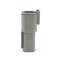 Adaptateur de câblage étanche pour automobile LIZONE DTM04-2P à 2 broches mâle pour faisceau de câbles de sonde d'oxygène - Plage de température de -40 à 105°C