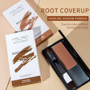 <b>Compact</b> Hairline Shadow Powder with <b>Mirror</b> and Brush Travel Size Root Touch Up for Sparse Hair and Widening Partings - Product Image 4