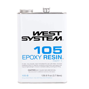 Résine époxy transparente à faible viscosité SL228 WEST SYSTEM 105-B pour applications marines, collage de composites, revêtement imperméable - Product Image 4