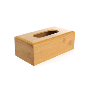 Custom Multi Function Bamboo Tissue Paper Box with Rectangular Wood Tissue Box Manufacturer & Supplier