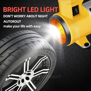 AUTOROUT Portable12v <strong>Nitrogen</strong> <strong>Tire</strong> <strong>Inflator</strong> with Light Car air Compressor air Pump for Car - Product Image 6