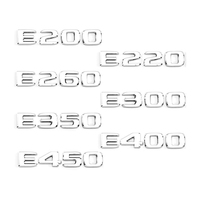 Autocollants 3D en ABS chromé pour emblème de coffre arrière de voiture, lettres autocollantes pour Mercedes E43 E63 E200 E220 E250 E300 E350 E400