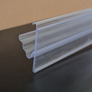 Bande de présentation autocollante en PVC pour entrepôt de supermarché avec crochet en plastique et porte-étiquette en carton - Product Image 2