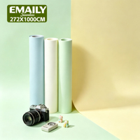 Kertas Latar Belakang Profesional Tanpa Sambungan 2 72m X 11m Warna Solid untuk Latar Belakang Studio Foto Video