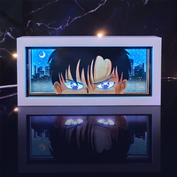 Fabricant Vente en gros Anime boîte à lumière papier sculpture lampe USB veilleuse personnalisée 3D Shadow Box Home Decor lampe de bureau