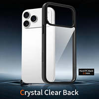 Coque de téléphone portable légère 2,0 MM anti-rayures et antichoc en TPU+PC pour iPhone 17 Pro Max 17 Air 16 15 14 Plus 13 Pro 12
