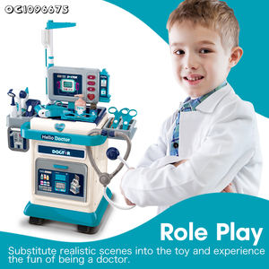 おもちゃキット医療用キッズのふりをする軽い音で面白い教育ドクターカート - Product Image 3