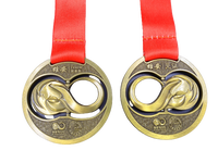 Médaille sportive en alliage de zinc gravé finition antique, logo 3D personnalisé, dorure à chaud, impression numérique, objet de collection d'art, Noël