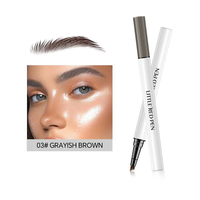 Crayon à sourcils quatre pointes personnalisé OEM avec VOTRE LOGO, résistant à l'eau et aux bavures, gel teinté pour sourcils, pour un effet sourcils sauvages