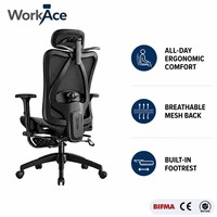 Chaise de bureau en maille avec accoudoirs inclinables, vérin à gaz certifié SGS, pivotante et inclinable, vente en gros, approvisionnement direct usine