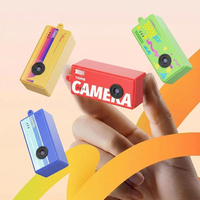 Mini caméra mignonne de la taille d'un pouce, 1080P, grand angle, caméra numérique pour enfants, écran IPS, carte TF, charge USB, caméra portable pour vlog, caméra cadeau