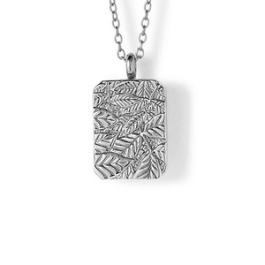Collar de Plata de Ley 925 de The Quiet Forest, superventas en 25 años, collar con diseño tallado de hojas - Product Image 5