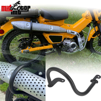 Pelindung Knalpot Crash Bar untuk HONDA CT 125 Trail125 Hunter Cub 2019-2026 JA55 JA65 Pelindung Bumper Knalpot Belakang Kanan