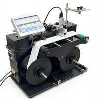 Machine de codage d'étiquettes à jet d'encre thermique TIJ avec système d'impression de codes-barres, QR codes et données variables rouleau à rouleau pour étiquettes
