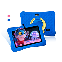 Tablet PC Infantil de 7 Pulgadas, HD Quad Core 1024x600, Aplicaciones Educativas, Juegos de Rompecabezas, 2GB, Wi-Fi, Nueva, Silicona, MTK