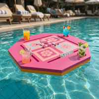 Tapis de table de mahjong flottant moderne de luxe - Imperméable, antidérapant, pliable, portable, en matériau EVA écologique, pour la maison et le poker