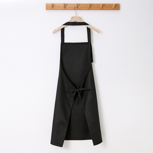 Tablier à bavette réglable 100% coton Tabliers de cuisine noirs 2 poches pour femmes hommes <span class=keywords><strong>Chef</strong></span> pour le refroidissement des aliments de Noël - Product Image 4