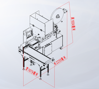 NANZHU 15-35cm PLA Machine à emballer le papier et la paille