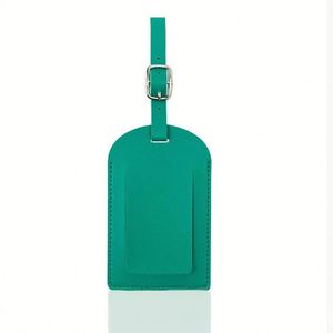 Wholesale Colorful Pu Leather Luggage Custom Baggage <b>Name</b> <b>Tags</b> With Address Label for Travel Accessories - Product Image 3