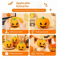 Jouet anti-stress amusant en forme de citrouille pour Halloween, balle à presser