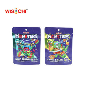 Kostenloses Muster OEM Vegane Pektin-Weichbonbons im Monster-Design, Kundenspezifische Wassermelonen-Fruchtgummis, Halal - Product Image 2