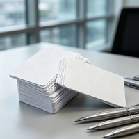 Tarjetas de PVC en Blanco Impresas con Tinta UV, sin Chip, para Impresión de Tarjetas de Identificación, Tarjetas de Visita, Etiquetas, Película de Laminación, Impresión de Modelos