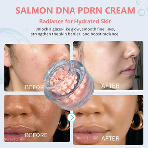 Salmon PDRN krim wajah, krim kapsul kolagen merah muda PDRN untuk memperbaiki penuaan, hidrasi, kerutan, kulit wajah - Product Image 2