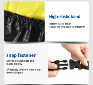 Cubierta de barco impermeable con logotipo personalizado, cubierta de barco de remolque de lona de tela Oxford de clase Marina resistente 300D - Product Image 4