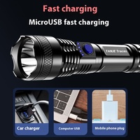 Lampe torche LED étanche Howlighting pour extérieur, batterie 18650, portée de 300 m, charge USB, multifonctionnelle, camping, usage domestique