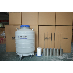 Contenedor de Nitrógeno Líquido YDS-50-125, Tanque Dewar de Aleación de Aluminio de Boca Ancha con Recipientes para Almacenamiento Criogénico - Product Image 1