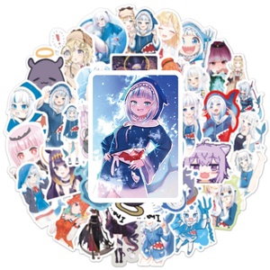 50 Pièces Anime Autocollants <span class=keywords><strong>TAKARA</strong></span> <span class=keywords><strong>TOMY</strong></span> Planche À Roulettes Étanche VSCO Guitare Bagage Ordinateur Portable Bouteille D'eau de Dessin Animé À La Mode Filles Adolescentes - Product Image 3