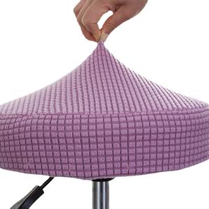Wholesale Velvet Round Stool Cover Elastic Fit 28-37Cm Anti Slip Wear Resistant Dustproof <b>Chair</b> Cushion Protector - Product Image 3