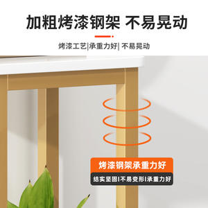 Table console murale en fer forgé de luxe, élégante, pour entrée, comptoir, design Sense, pour hôtels, salons, armoires - Product Image 3