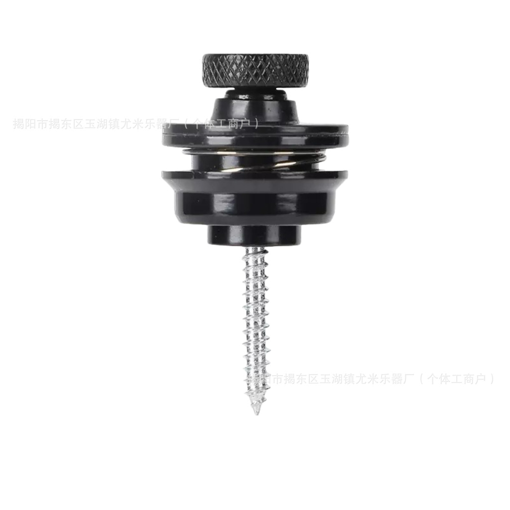 Press-down black shoulder strap studs