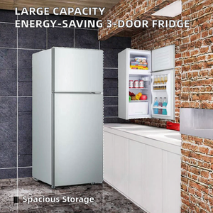 Hot-Selling Large Capacity Stainless Steel Three-Door Top-<b>Freezer</b> Multi-Function Refrigerator Energy-Saving for Home Hotel Use T - Product Image 3