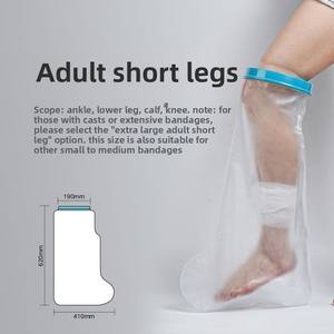 Couverture imperméable de plâtre de jambe de douche adulte plâtre imperméable pour la baignoire de douche et le protecteur de blessure/protecteur de bandage - Product Image 3